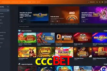 Interface moderna da plataforma cccbet